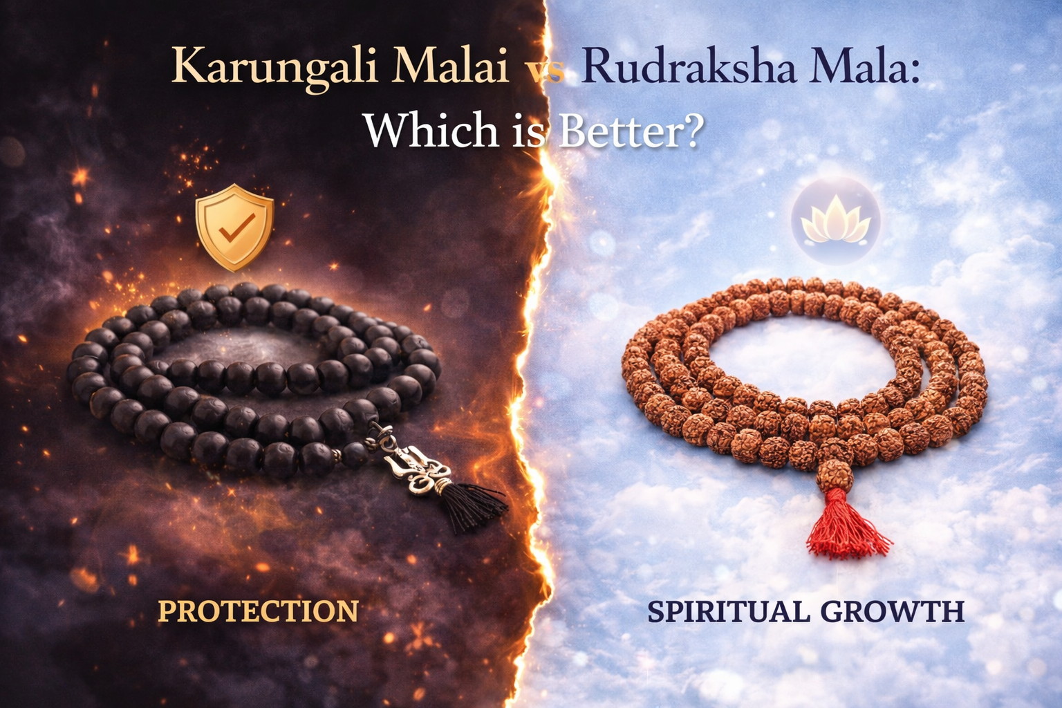 Karungali Malai vs Rudraksha Mala: Which Is Better?