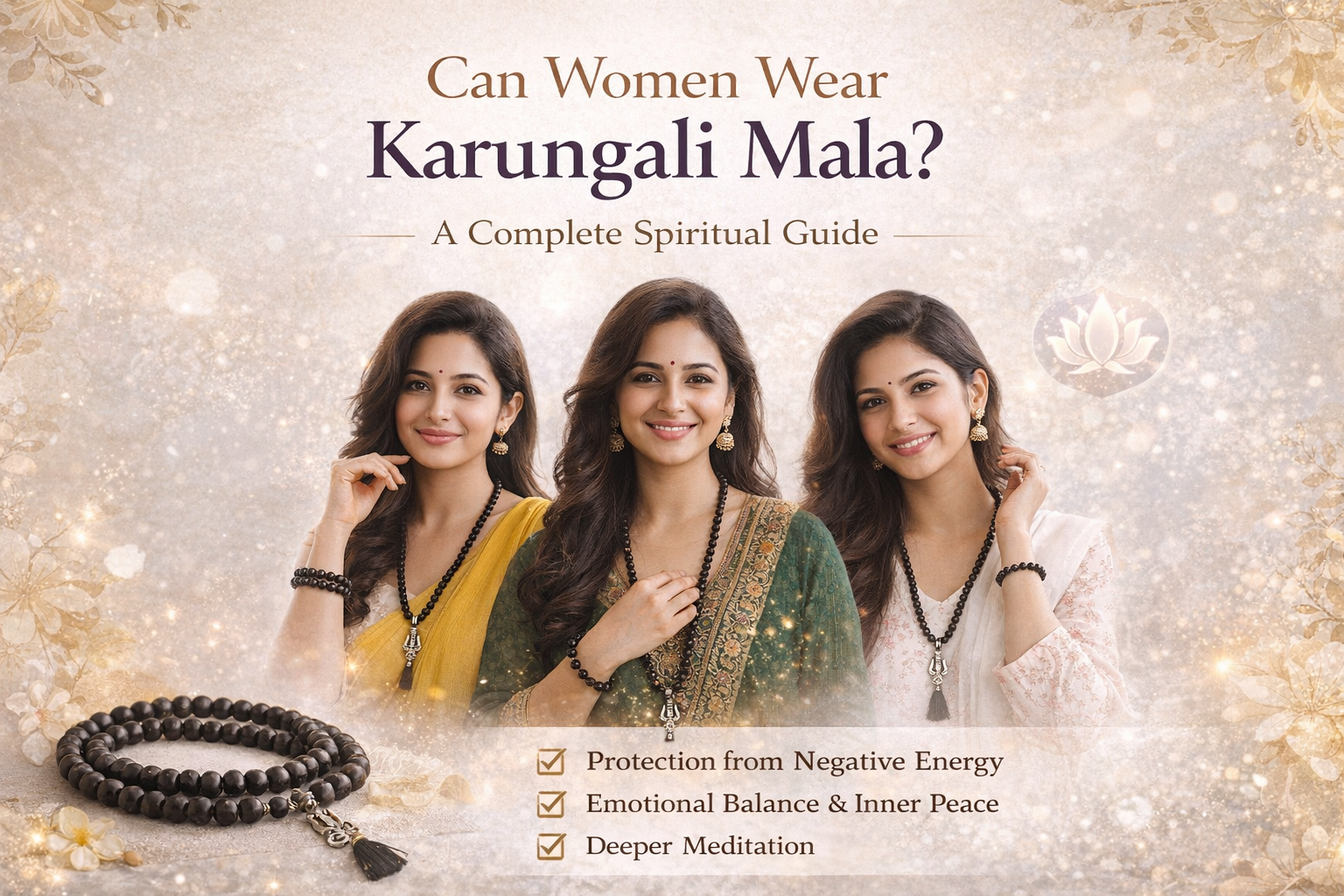 Can Women Wear Karungali Mala? A Complete Spiritual Guide