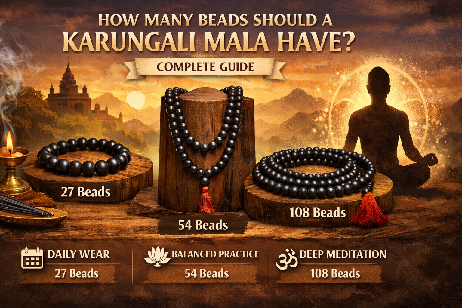 How Many Beads Should a Karungali Mala Have? Complete Guide