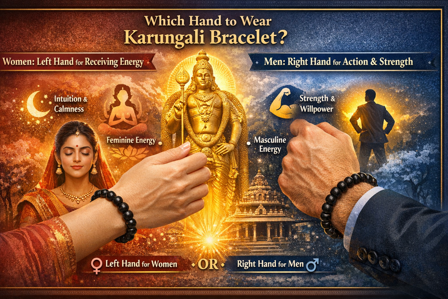 Which Hand to Wear Karungali Bracelet for Ladies and Men