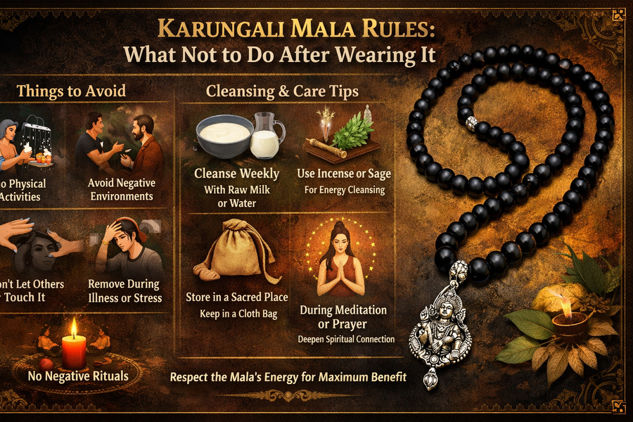 Karungali Mala Rules: What Not to Do After Wearing It
