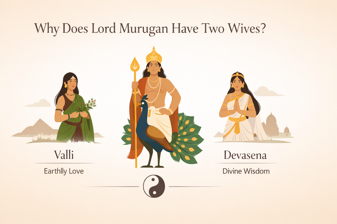 Why Does Lord Murugan Have Two Wives? Story of Valli and Devasena