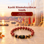 Kashi Rinmukteshwar Siddh Aries Bracelet With FREE Raw Selenite Plate