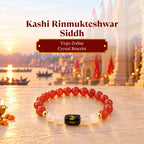 Kashi Rinmukteshwar Siddh Virgo Zodiac Bracelet With FREE Raw Selenite Plate