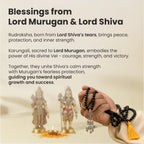 Karungali Mala with Shiv Trishul Nandi Pendant
