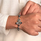 Om Trishul Damru Karungali Bracelet