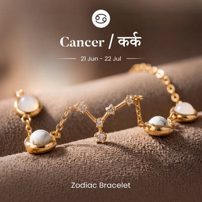 Cancer (कर्क राशि) Zodiac Constellation Bracelet for Women