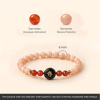 Kashi Rinmukteshwar Siddh Taurus Zodiac Bracelet for Women with Free Raw Selenite Plate