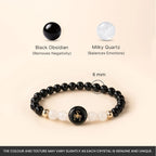 Kashi Rinmukteshwar Siddh Scorpio Zodiac Bracelet for Women with Free Raw Selenite Plate