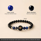 Kashi Rinmukteshwar Siddh Sagittarius Zodiac Bracelet for Women with Free Raw Selenite Plate