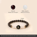 Kashi Rinmukteshwar Siddh Capricorn Zodiac Bracelet for Women with Free Raw Selenite Plate