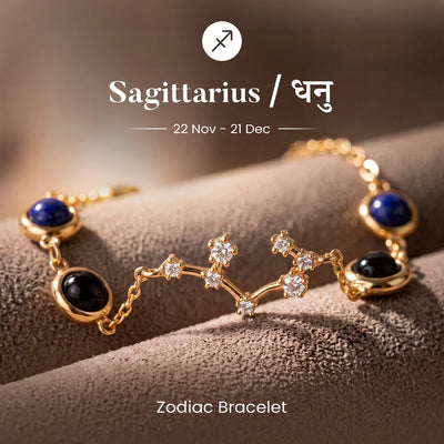 Sagittarius (धनु राशि) Zodiac Constellation Bracelet for Women