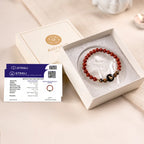 Kashi Rinmukteshwar Siddh Aries Zodiac Bracelet for Women with Free Raw Selenite Plate