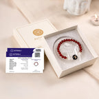 Kashi Rinmukteshwar Siddh Virgo Zodiac Bracelet for Women with Free Raw Selenite Plate