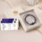 Kashi Rinmukteshwar Siddh Aquarius Zodiac Bracelet for Women with Free Raw Selenite Plate