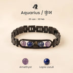Aquarius Zodiac Metal Bracelet