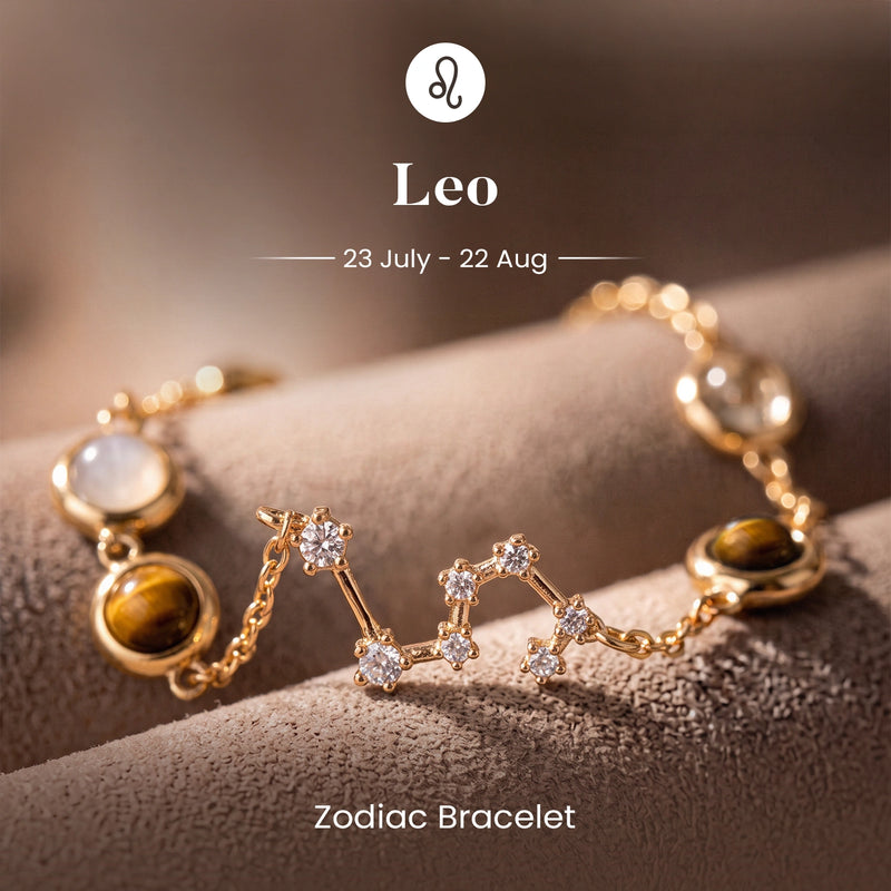 Leo Zodiac Constellation Bracelet for Women