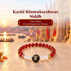 Kashi Rinmukteshwar Siddh Virgo Zodiac Bracelet for Women with Free Raw Selenite Plate