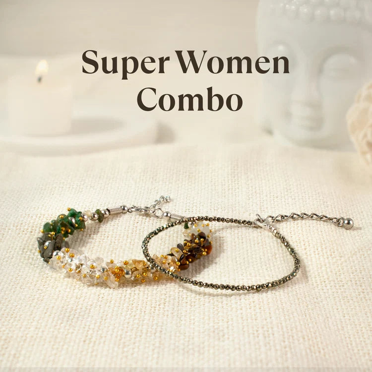 Raw Pyrite Anklet + Free Dhan Yog Chips Bracelet