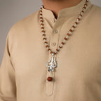 Shiv Rudraksha Mala with Om Shiva Trishul Pendant