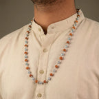 OM Bead Rudraksha Mala