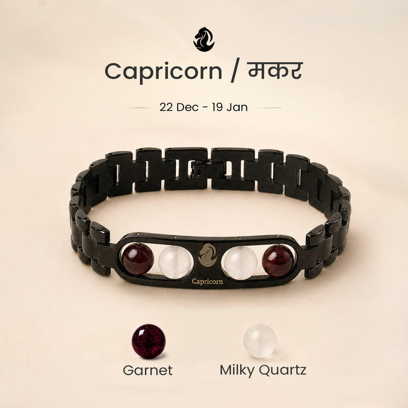 Capricorn Zodiac Metal Bracelet