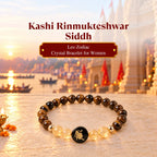 Kashi Rinmukteshwar Siddh Leo Zodiac Bracelet for Women with Free Raw Selenite Plate