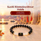 Kashi Rinmukteshwar Siddh Scorpio Zodiac Bracelet With FREE Raw Selenite Plate