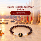 Kashi Rinmukteshwar Siddh Capricorn Zodiac Bracelet for Women with Free Raw Selenite Plate