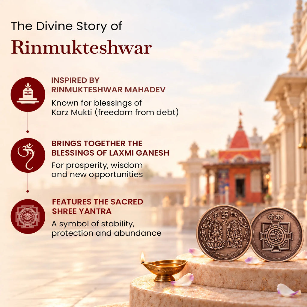 Kashi Rinmukteshwar Siddh Laxmi Ganesh Copper Coin