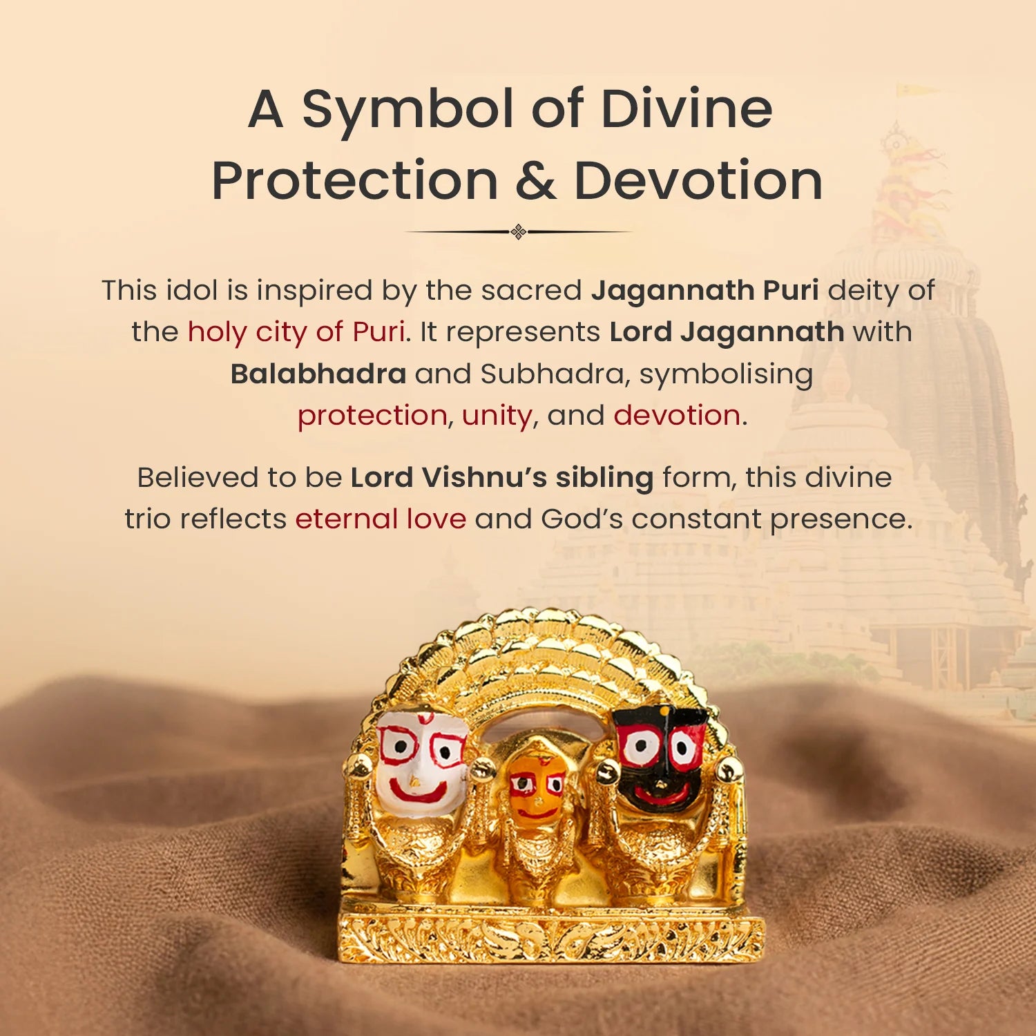 Shri Jagannath Balabhadra Subhadra Idol