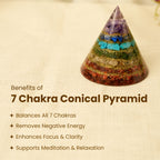 7 Chakra Conical Pyramid