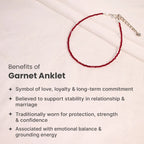 Garnet Anklet