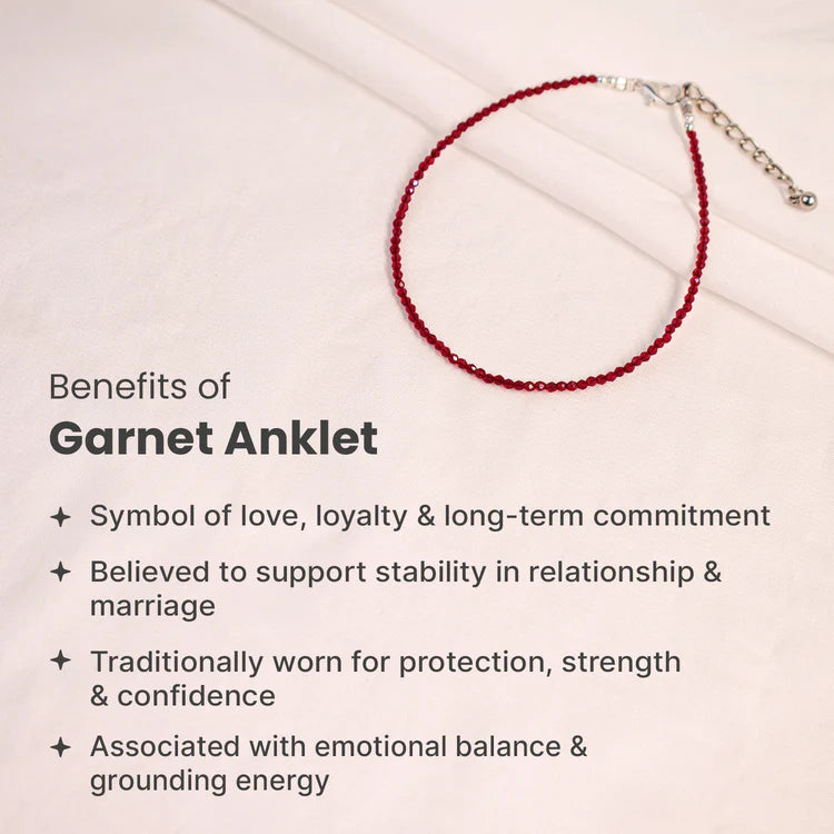 Garnet Anklet