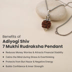 Adiyogi Shiv 7 Mukhi Rudraksha Pendant