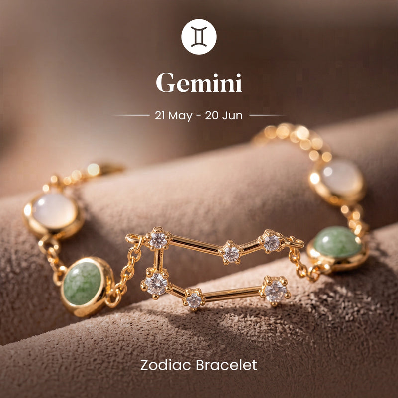 Gemini Zodiac Constellation Bracelet for Women