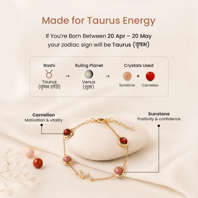 Taurus Zodiac Constellation Bracelet for Women