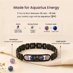 Aquarius Zodiac Metal Bracelet