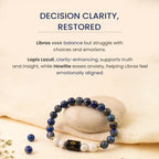 Libra Zodiac LapisLazuli & Howlite Bracelet