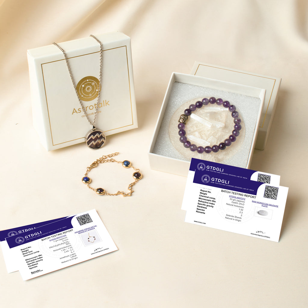 Aquarius Zodiac Gift Set for Women