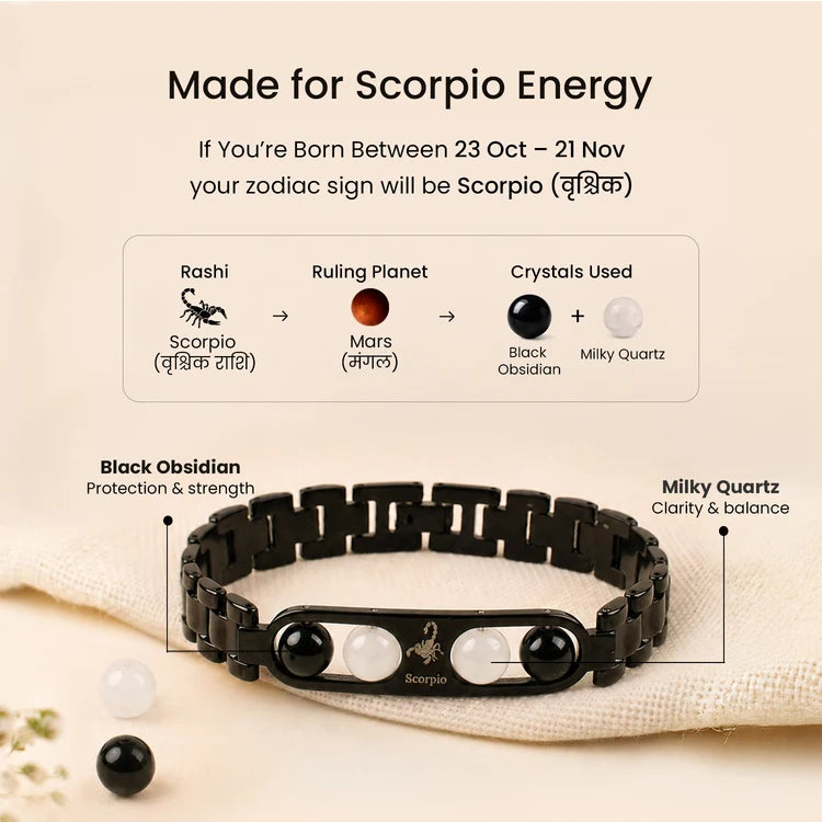 Scorpio Zodiac Metal Bracelet