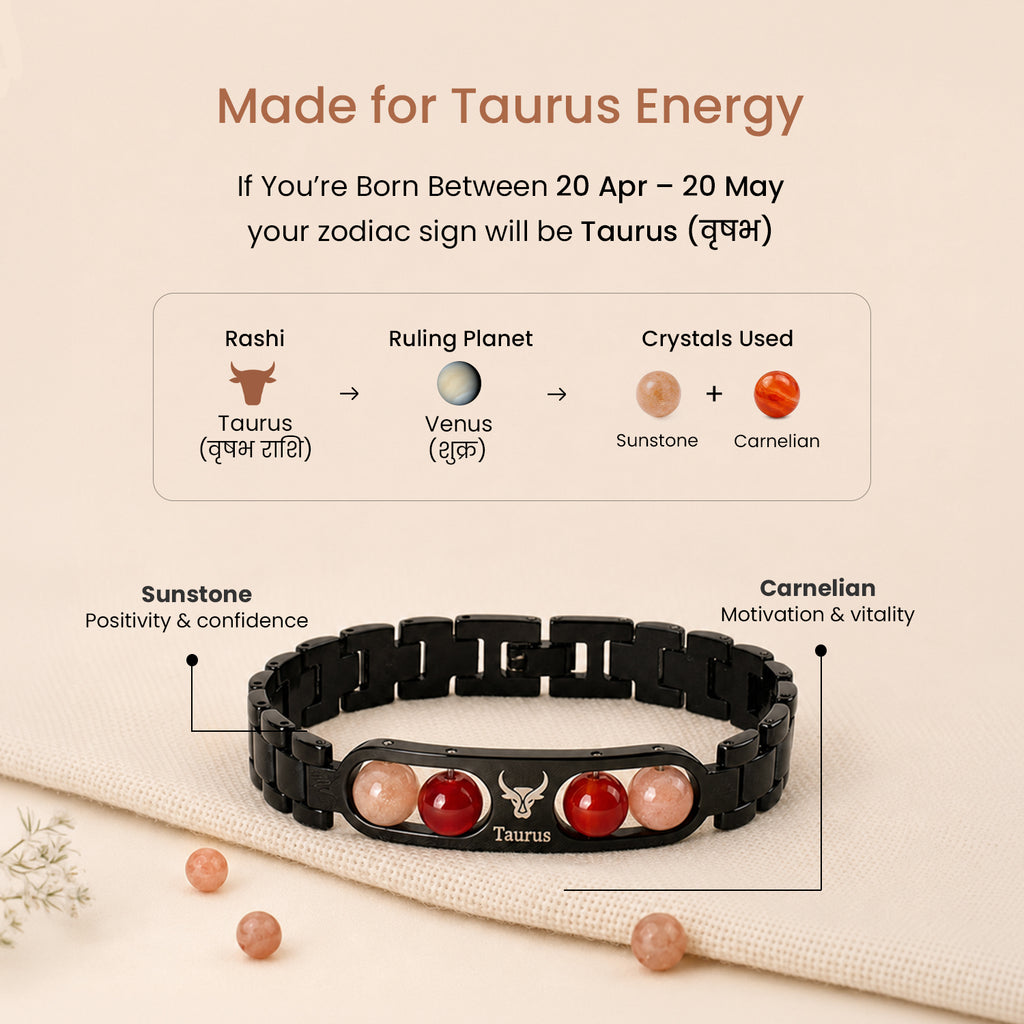 Taurus Zodiac Metal Bracelet