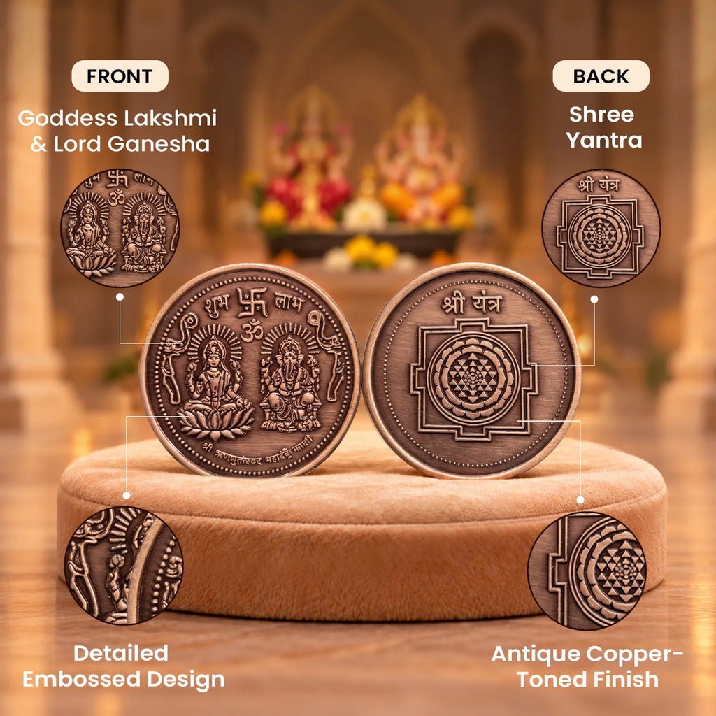 Kashi Rinmukteshwar Siddh Laxmi Ganesh Copper Coin