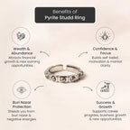 Pyrite Stud Ring
