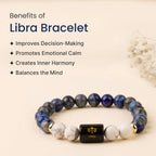 Libra Zodiac LapisLazuli & Howlite Bracelet