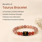 Taurus Zodiac Sunstone & Carnelian Bracelet