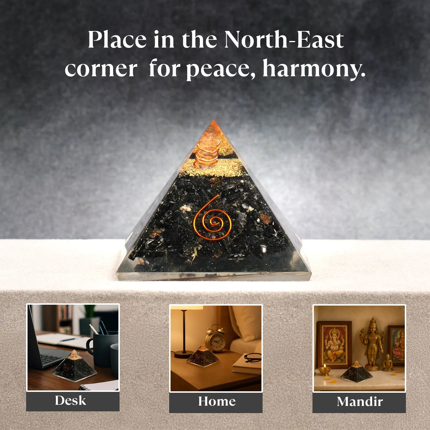 Black Obsidian Pyramid