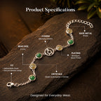 Psychic Number 5 Mercury Crystal Bracelet with FREE Raw Selenite Plate