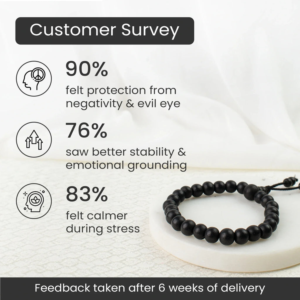 Karungali Malai Bracelet 8mm with Govt. Certification