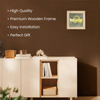 7 Horses on Raw Pyrite Frame (Beige)